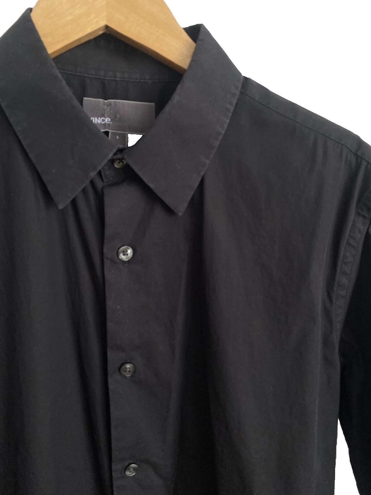 Camisas de vestir Vince lisas para hombre