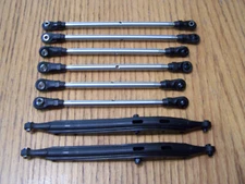 Axial 1/10 RBX10 RYFT Stainless Steel Link Set w/ Rod Ends & Rear Trailing Arms