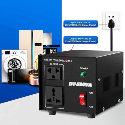 1PCS Voltage Converter 500 Watt Transformer 110V to 220V/220V to 110V Up & Down - Afbeelding 5 van 8