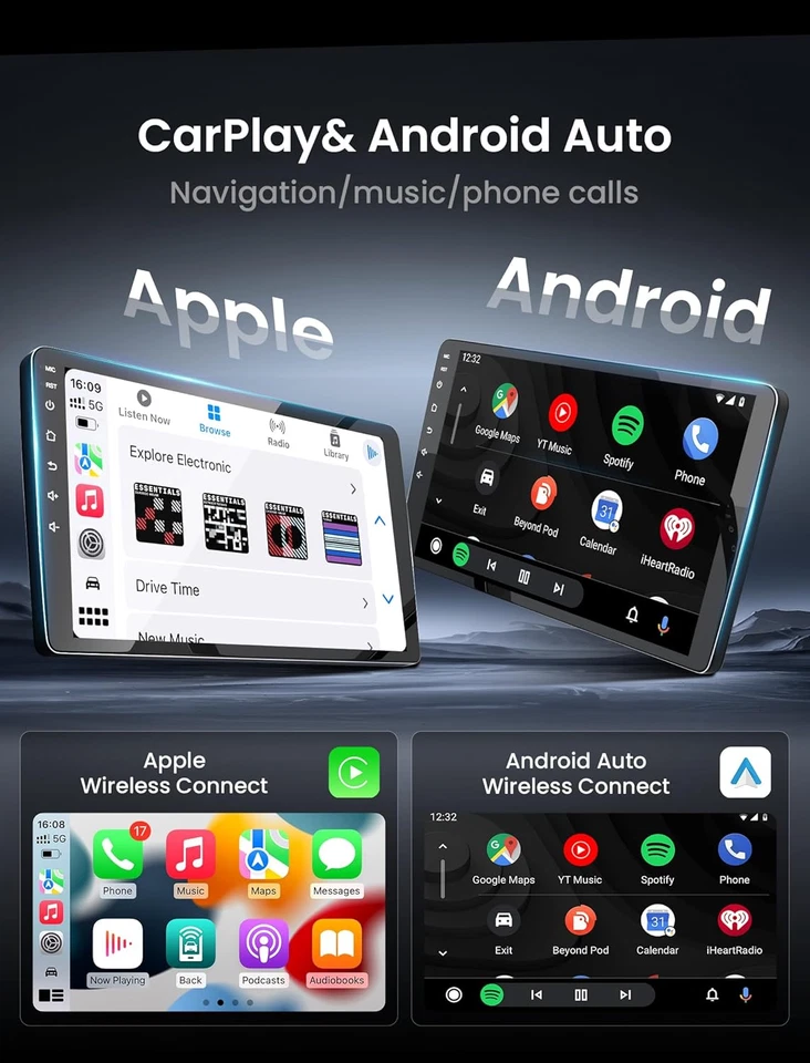 DAB+ Android 14 Autoradio Für Hyundai i40 2010-2021 WIFI CarPlay GPS Navi 2+32GB - Bild 4 von 4