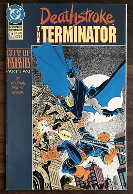 1992 Dc Comics Deathstroke The Terminator #7 City of Assassins