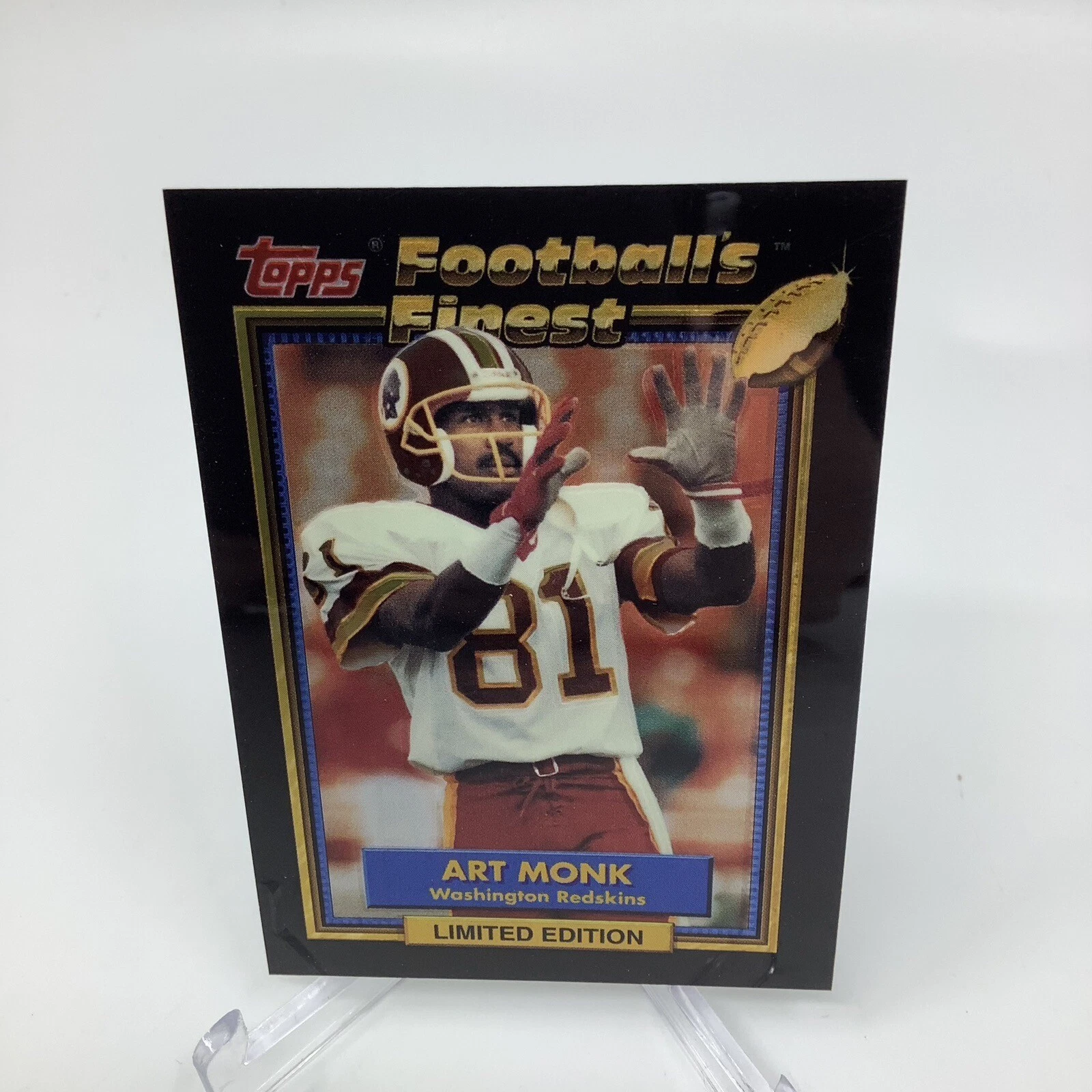 Art Monk 1992 Topps Football's Finest Limited Edition Washington Redskins#18