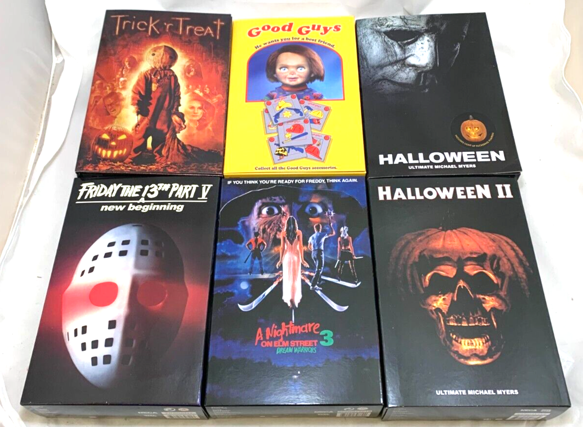 NECA ULTIMATE Horror Action Figure lot x6 JASON SAM FREDDY