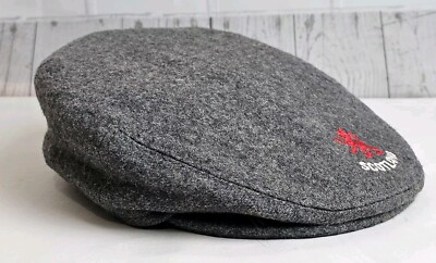Glen Appin of Scotland Harris Tweed Gray Wool Newsboy Hat Size Small