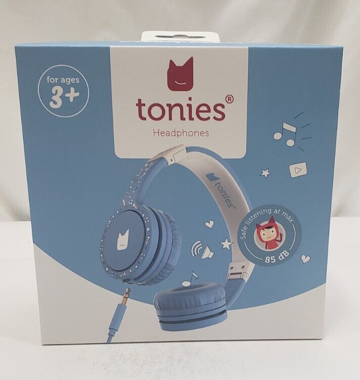 Tonies Headphones Foldable on-Ear Headphones for Toniebox Blue *New-image