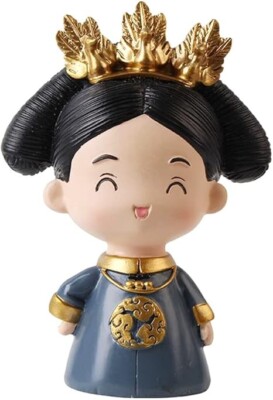 Chinese Queen Cake Decoration Figure Traditional Resin (See Description)