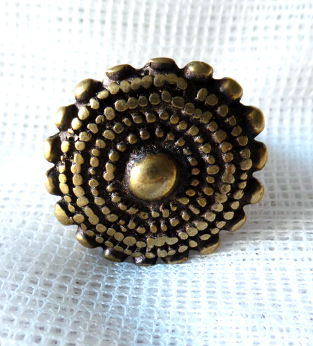 Bague Pierre Bleue Taille 58 - Bijou Occasion Sans Marque
