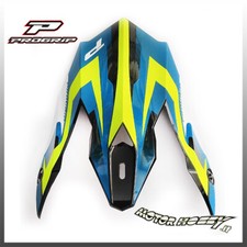 FRONTINO TETTUCCIO RICAMBIO CASCO PROGRIP 3180 AP71 YELLOW FLUO DARK BLUE