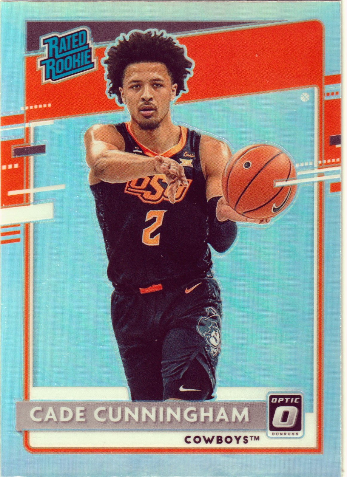 2021-22 Panini Chronicles Draft Picks Holo #201 Cade Cunningham/Donruss Optic