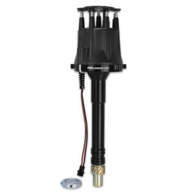 MSD 85505 Black Chevy V8 Pro Billet Distributor Locked Out Timing & Bronze Gear
