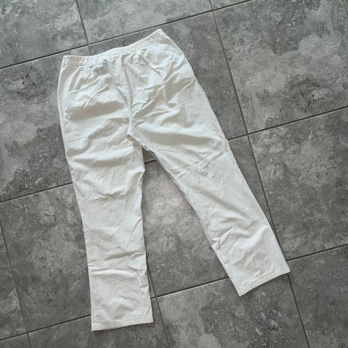 Pantalones chinos clásicos blancos 48 Loro Piana Bergdorf Goodman algodón elástico - Imagen 9 de 19