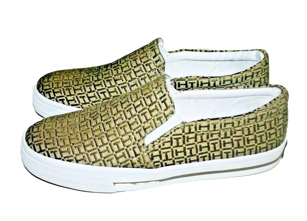 Tommy hilfiger canvas slip ons shop