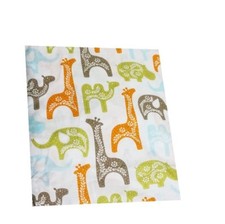 Camel ,Giraffe, Elephant - Hindu Style Printed Baby Fitted Crib Sheet 52" x 28"