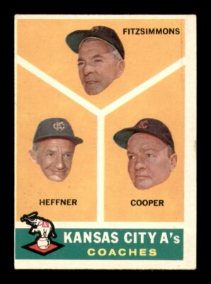 1960 Topps Set Break #462 Kansas City As Coaches VG-EX *OBGcards*