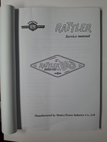 Genuine Scooter Rattler Service Manual - Picture 2 of 3