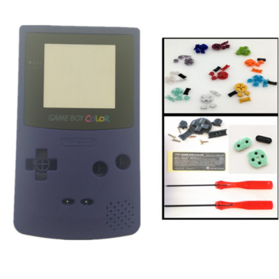 Neu Ersatz Hülle Case Cover Für Nintendo Game Boy Color GBC - Dunkelblau,Blue