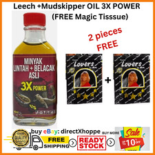 3X Triple Power Leech Mud Skipper Oil 100% Organic Big Strong Enlarge FREE SHIP