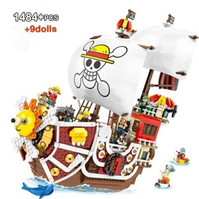 One Piece Thousand Sunny Klemmbausteine  Piratenschiff   1484pcs MOC Ohne Box