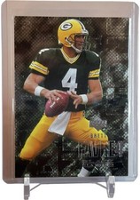 2000 Upper Deck Black Diamond Brett Favre Green Bag Packers Card #43 W/Top Load