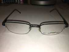 new HART SCHAFFNER MARX MENS semi-rimless EYEGLASS FRAMES 53-19-135 BLACK