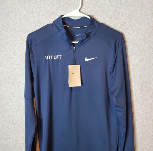 Nike Dri-fit Element 1/2 Zip Sweater Navy Blue DH4949- 419 Mens Size Small S NEW - Picture 2 of 16