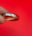 18k Gold Plated; Two Tone; "Forever Love" Ring; Size 8.25 — photo 2