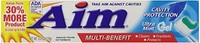 2 Pack - Aim Cavity Protection Gel Mint Toothpaste 6 Oz Each on sale 2 Pack - Aim Cavity Protection Gel Mint Toothpaste 6 Oz Each on sale