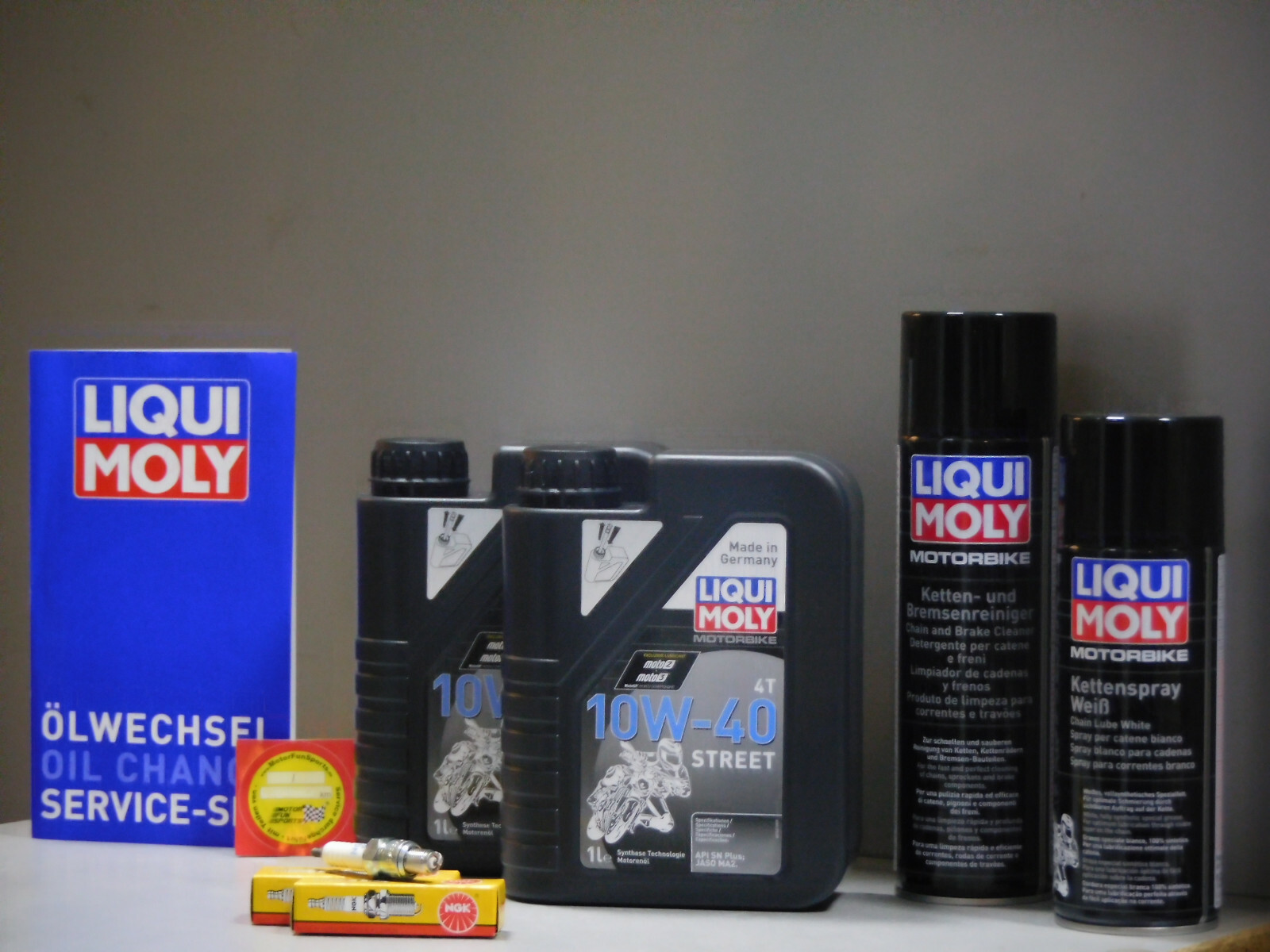 Maintenance Set Derbi 250 SRX Oil Spark Plug Service Inspection