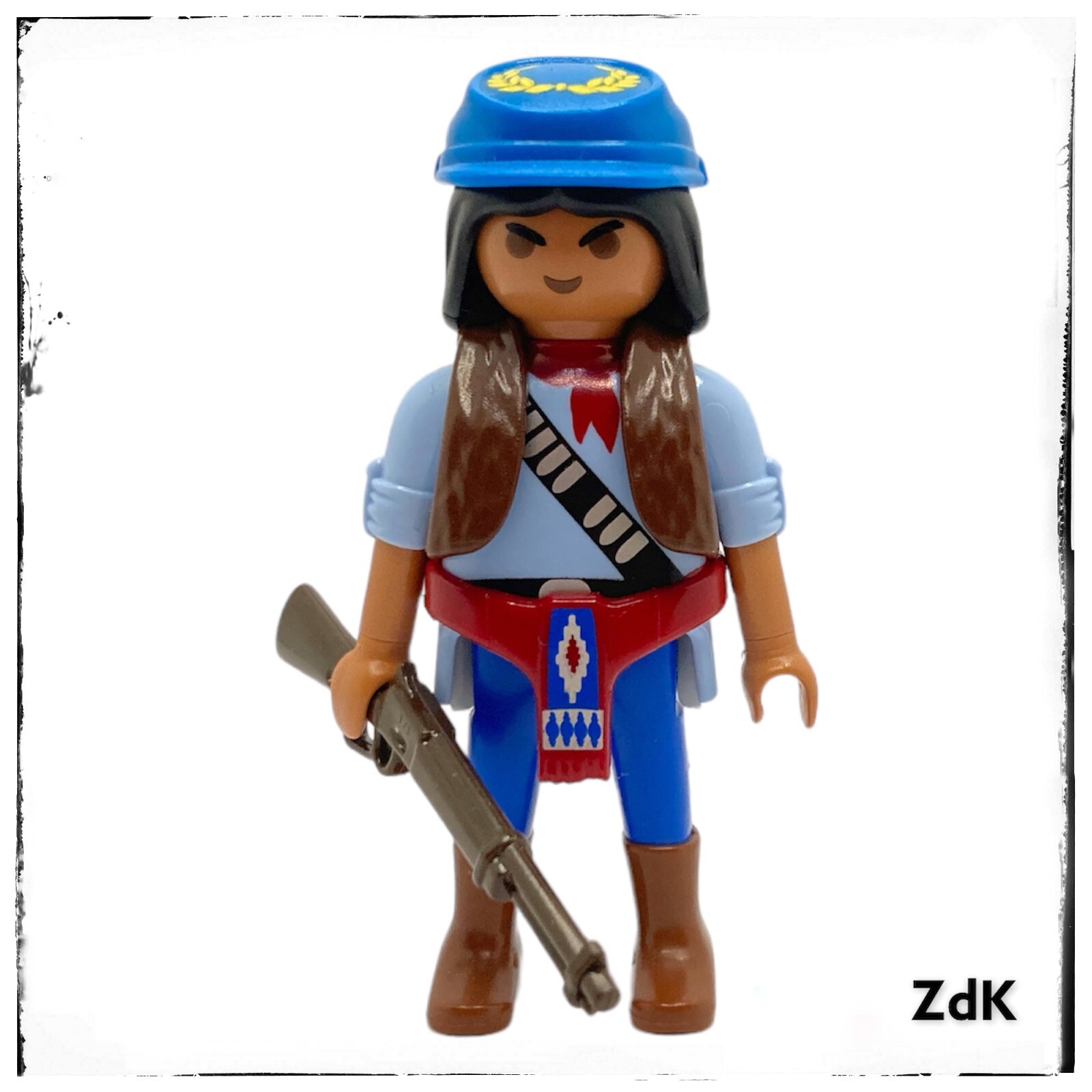 Playmobil western - cowboy - scout - ?�claireur - indien - US Army - custom #32B | eBay