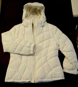 calvin klein white winter jacket