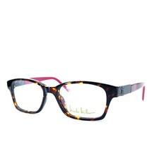 Nicole Miller CENRTE C03 Brown Tortoise Rectangular Womens Eyeglasses 50-16-135