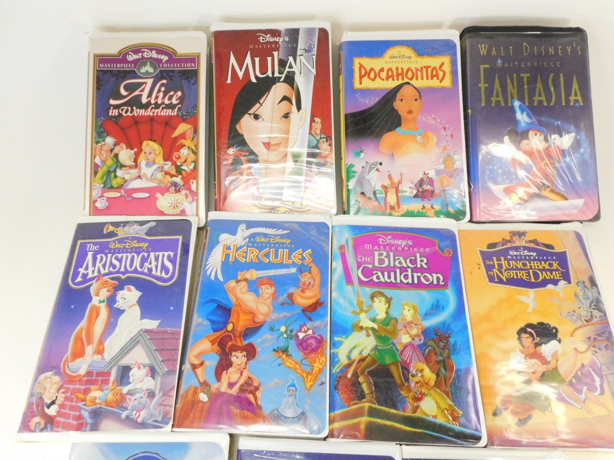 WALT DISNEY Video Masterpiece Collection LOT of 11 RARE VHS Tapes