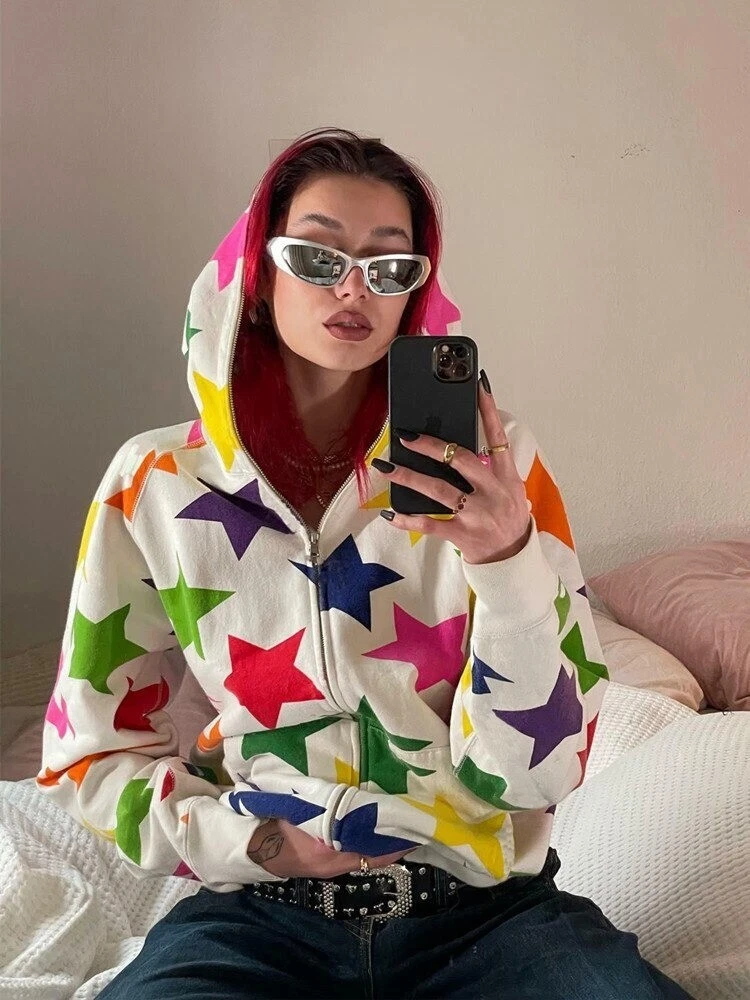 Women's clearance colorful hoodies