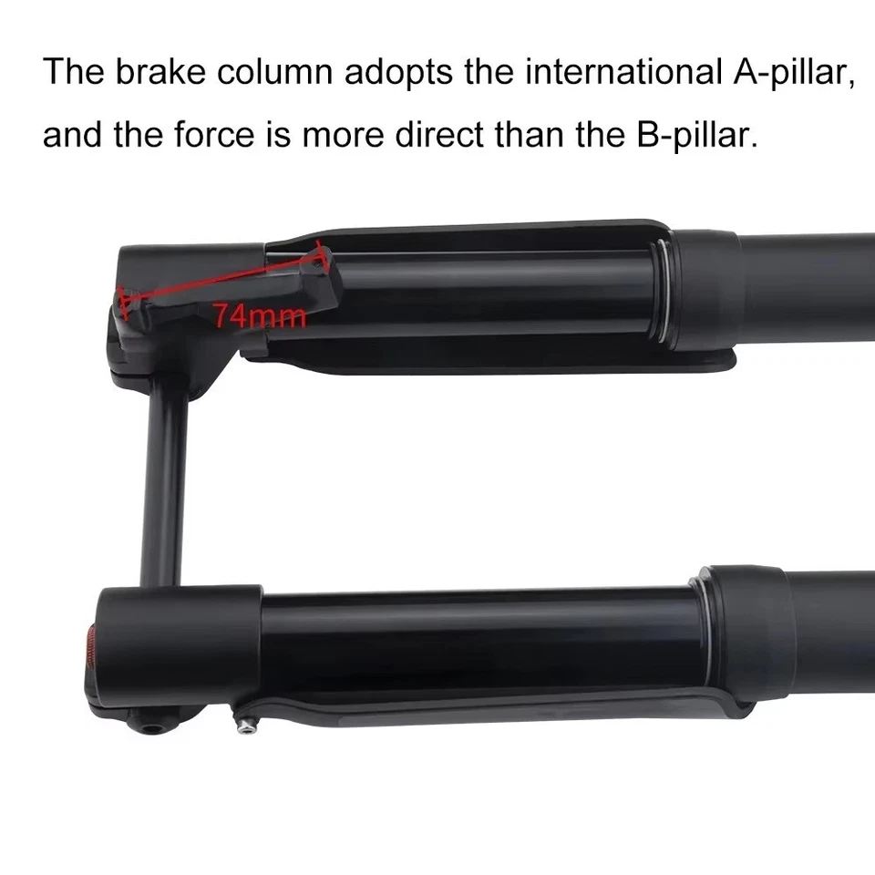 Inverted Fork Damping BOOST Thru Axle Air Suspension Bicycle Front Forks - Image 4 of 4