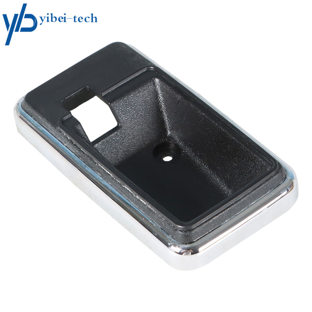 2-Piece Interior Door Handle Bezel Set For 1977-81 Firebird, Trans Am & Camaro - Black & Chrome