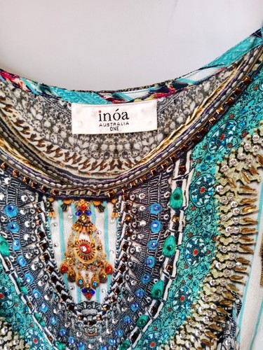 Inoa Australia Silk Embellished Jumpsuit. Size One - Bild 3 von 12