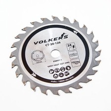 Kreiss&auml;geblatt HM 125mm 24 Z&auml;hne Bohrung 12,7mm S&auml;geblatt f&uuml;r Holz Handkreiss&auml;ge