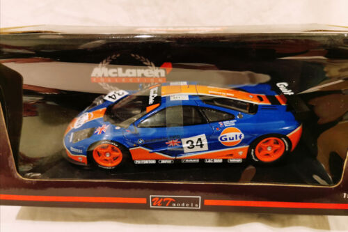 UT models 1/18 scale 1996 Gulf McLaren F1 GTR - blue #34 - NEW IN BOX - Picture 1 of 6