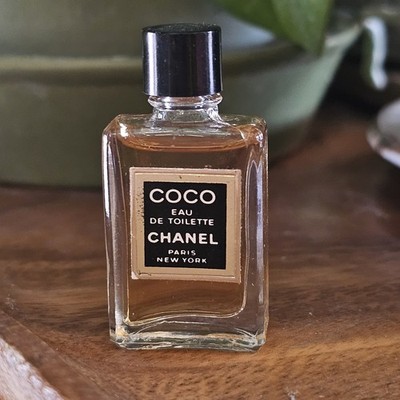 Vintage 1980's Coco Chanel Eau de Parfum Perfume Paris New York Mini 4ml Full