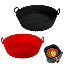 Air Fryer Silicone Liners Pot,8 inch Air Fryer Basket Liners, Silicone Baking...