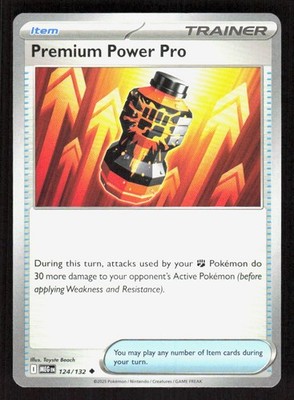 Premium Power Pro 124/132 Uncommon Mega Evolution Pokemon