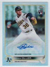2022 Topps Chrome Update Adam Oller Rookie RC Refractor Autograph #AC-AO A's