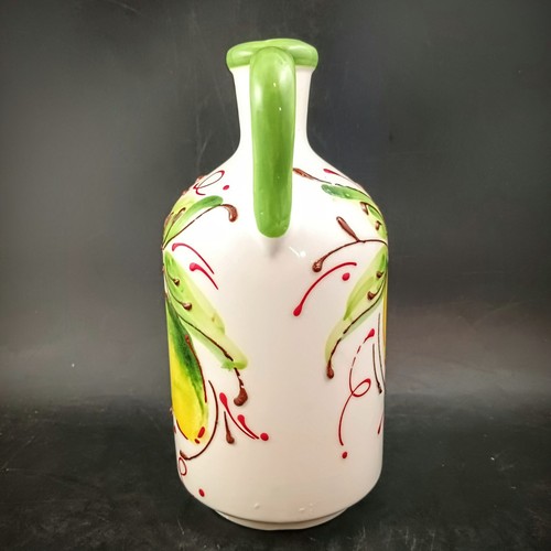 Hnos Pedraza Handcrafted In Spain Pottery Pitcher and Jug Lemon Motif, OBO - Picture 12 of 14