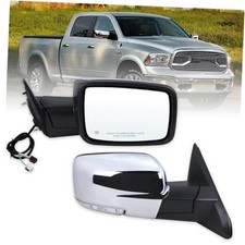 Right Passenger Side Door Mirror Compatible With 2013-2018 Ram R-11Pins Chrome
