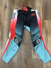 Troy Lee Designs TLD GP YOUTH Motocross Pants Turquoise/Neon Melon 28