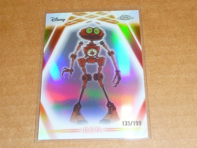 2026 Topps Disney Neon Chrome B.E.N. REFRAKTOR PARALLEL 135/199 #150 O2044