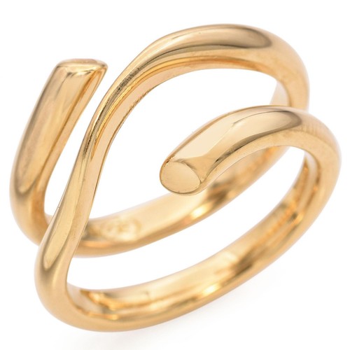 Georg Jensen 18k Yellow Gold Polished Wrap Ring - Picture 2 of 6
