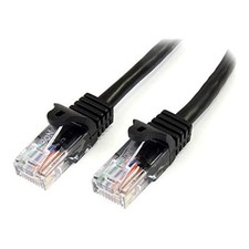 StarTech.com 5m Black Cat5e Snagless RJ45 UTP Patch Cable - 5 m Patch Cord - Eth