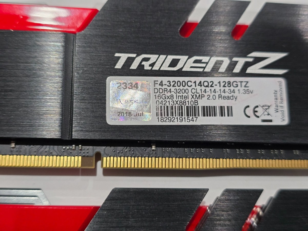 ✓✓ G.SKILL TridentZ 32GB (2x16GB) 3200 MHz *14-14-14-34* (B-Die