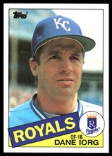 Dane Iorg 1985 Topps #671 Kansas City Royals MLB READ FREE SHIPPING AutographDen